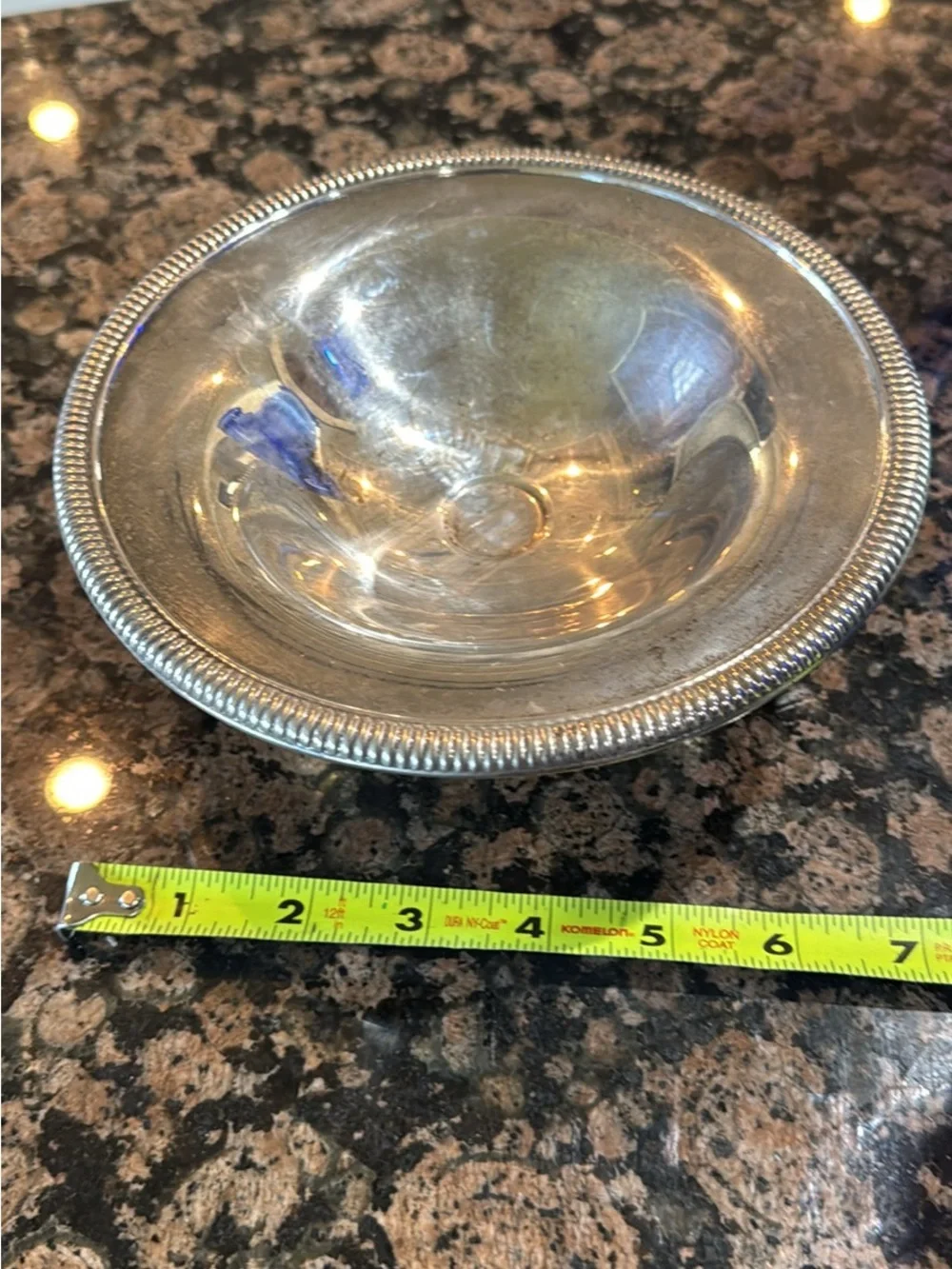 Vintage silver plate candy dish